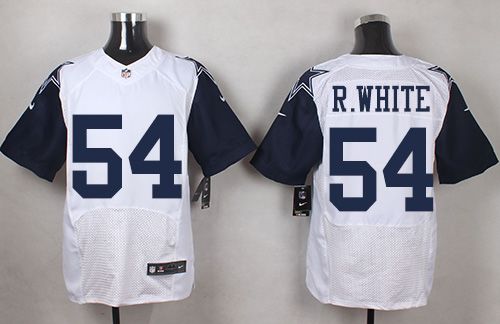 Nike Cowboys #54 Randy White White Men's Stitched NFL Elite Rush Jersey - Click Image to Close